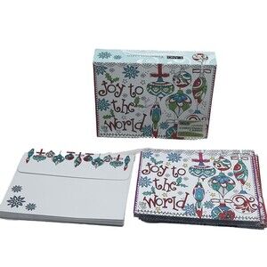 Lang Coloring Christmas Cards Joy The World 18 Cards